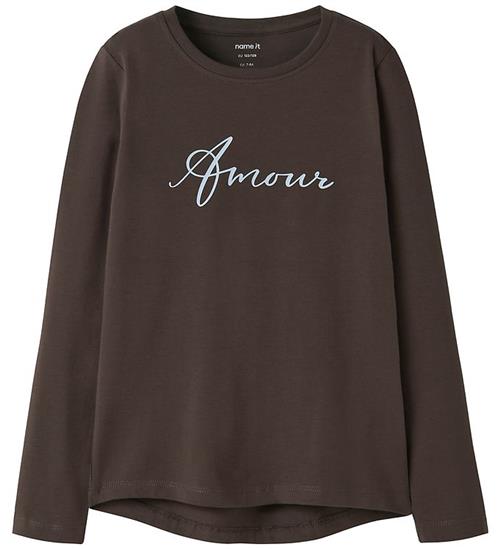 Name It Bluse - NkfVix - Seal Brown/Amour