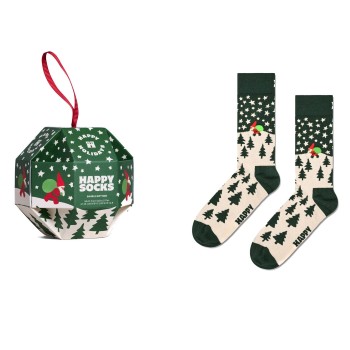 Happy socks Strømper Snow Globe Gift Set Mørkgrøn  modal Str 36/40