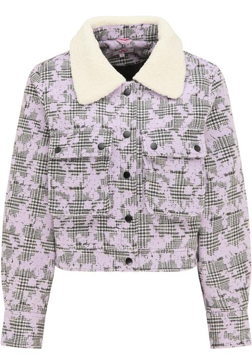 MYMO Overgangsjakke  grå / lilla / hvid