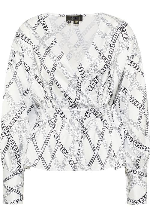 faina Bluse  grå / sort / hvid