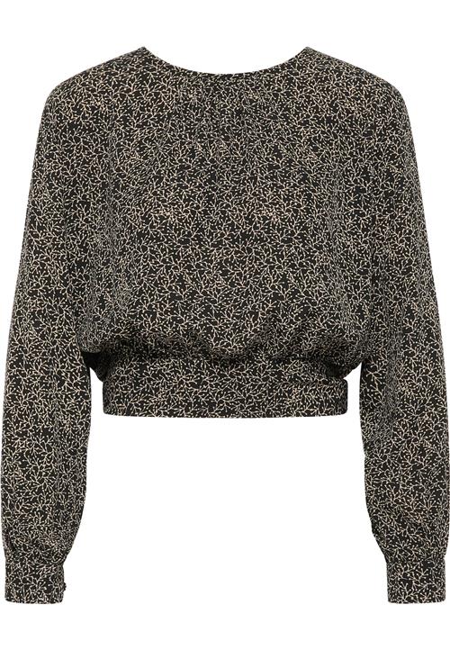 DreiMaster Klassik Bluse  beige / sort