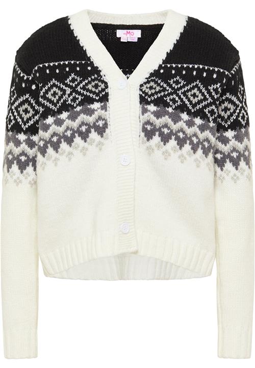 Se MYMO Cardigan  sort / hvid ved About You