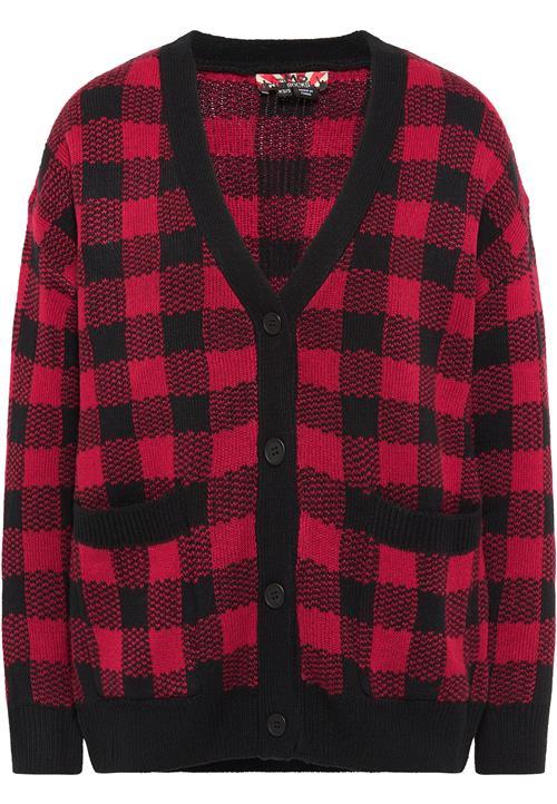 Se myMo ROCKS Cardigan  blodrød / sort ved About You