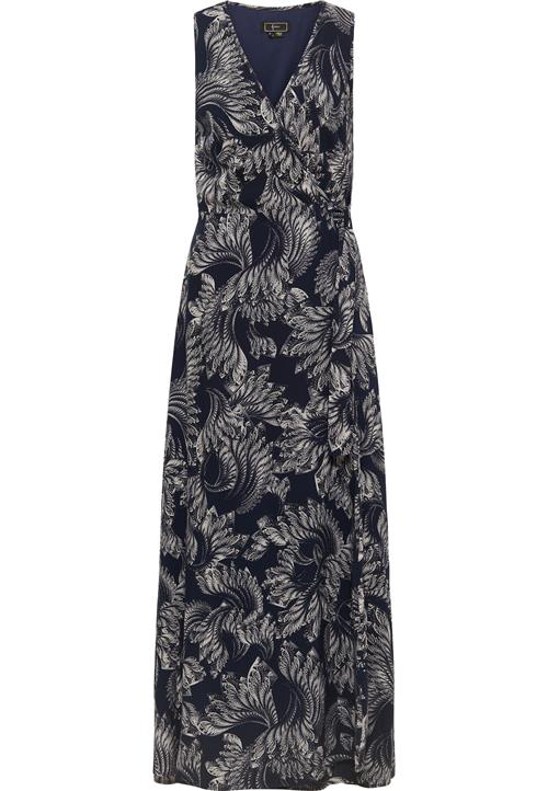 faina Kjole  natblå / hvid