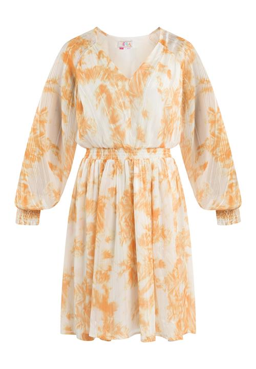 Se IZIA Kjole  lyseorange / hvid ved About You
