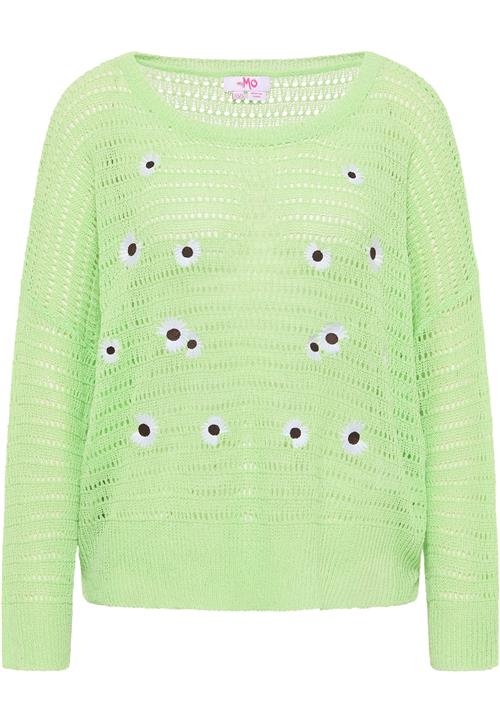 MYMO Pullover  lysegrøn / sort / hvid