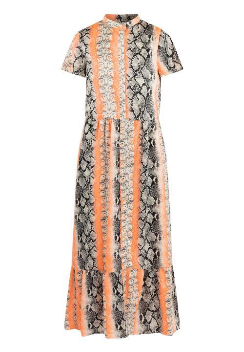 IZIA Sommerkjole  grå / orange / hvid