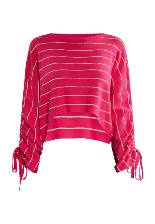 faina Pullover  guld / mørk pink