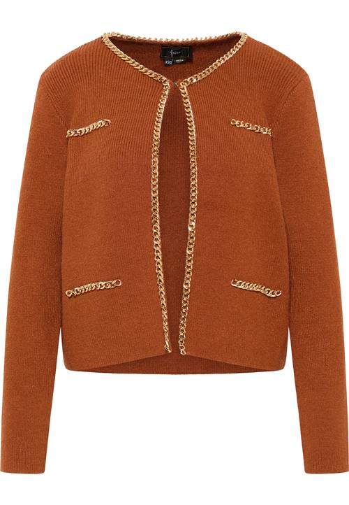 faina Cardigan 'Tuxe'  okker / guld
