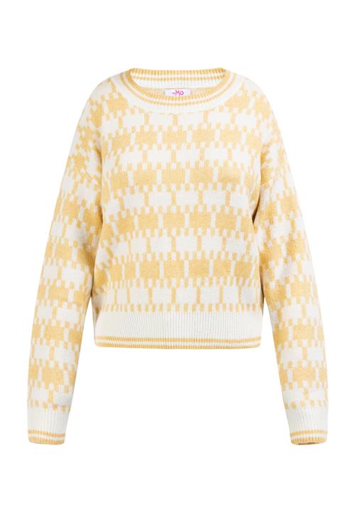 MYMO Pullover  curry / hvid