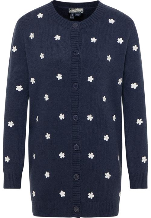 DreiMaster Vintage Cardigan 'Idem'  marin / hvid