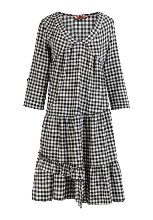 myMo ROCKS Kjole 'Reiswood'  sort / hvid