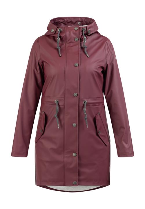 Usha Funktionsfrakke  mørkegrå / vinrød