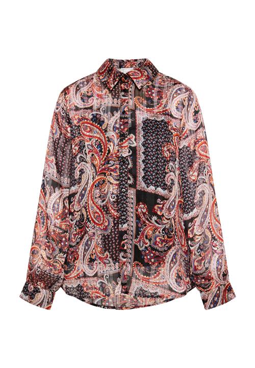 Usha Bluse  blandingsfarvet / sort