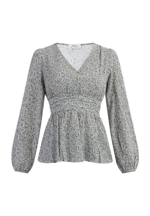 usha FESTIVAL Bluse 'Rakata'  brun / sort / offwhite