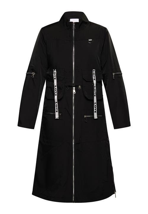 MYMO Overgangsfrakke  sort / hvid