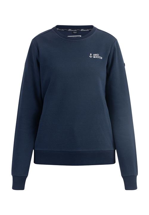 DreiMaster Maritim Sweatshirt  marin / hvid