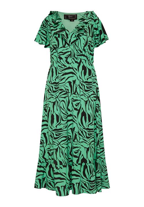 faina Kjole 'Caneva'  græsgrøn / sort