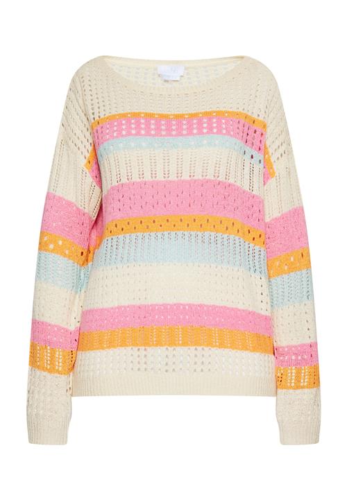 usha BLUE LABEL Pullover  lyseblå / orange / lys pink / uldhvid