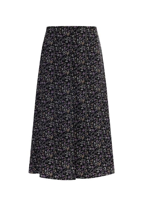 Usha Nederdel  beige / khaki / lilla / sort