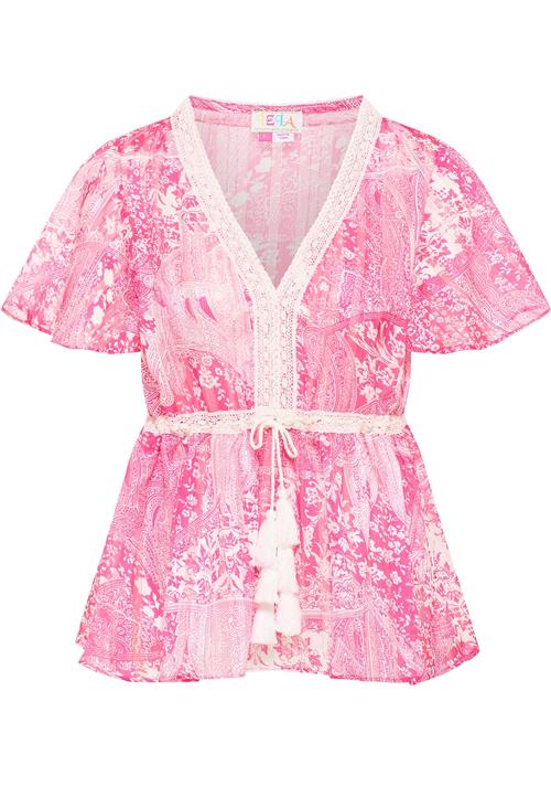 IZIA Bluse  pink / hvid