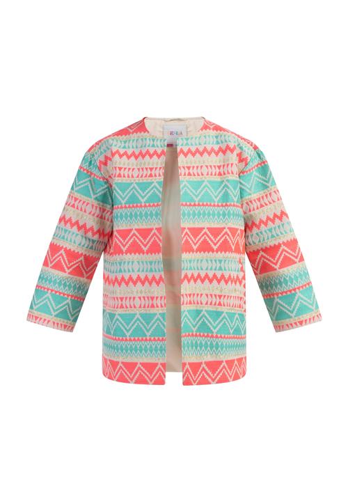 IZIA Overgangsjakke  nude / cyanblå / guld / koral