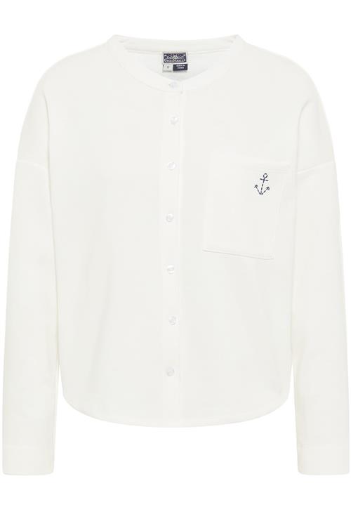 DreiMaster Maritim Sweatjakke  uldhvid