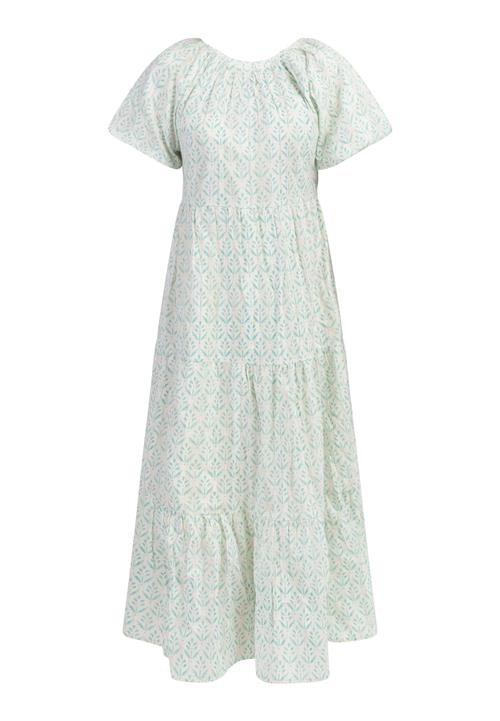 IZIA Kjole  turkis / hvid