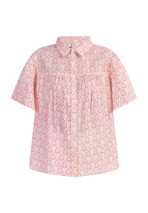 IZIA Bluse  lyserød / neonpink / hvid