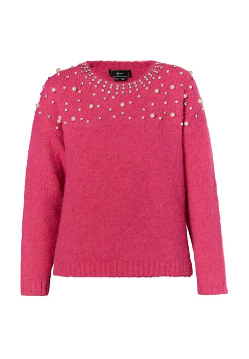 faina Pullover  pink / transparent / perlehvid