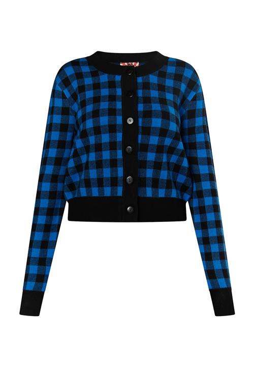 myMo ROCKS Cardigan 'Ucy'  blå / sort