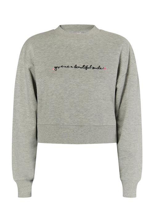MYMO Sweatshirt 'Blonda'  grå-meleret / pink / sort