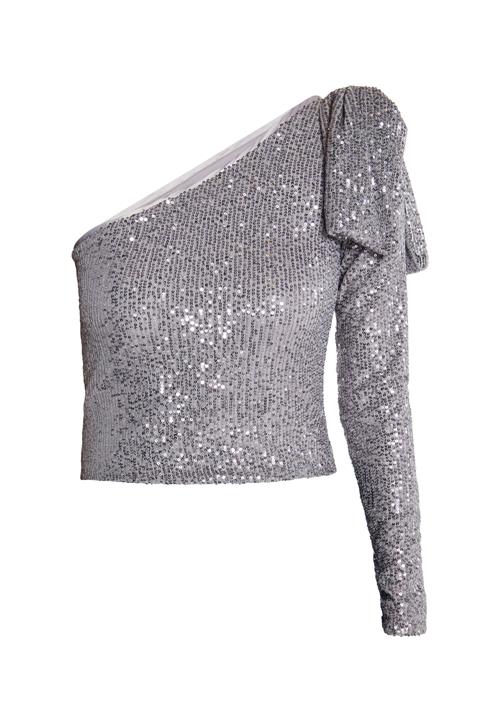 faina Bluse 'Nascita'  sølvgrå