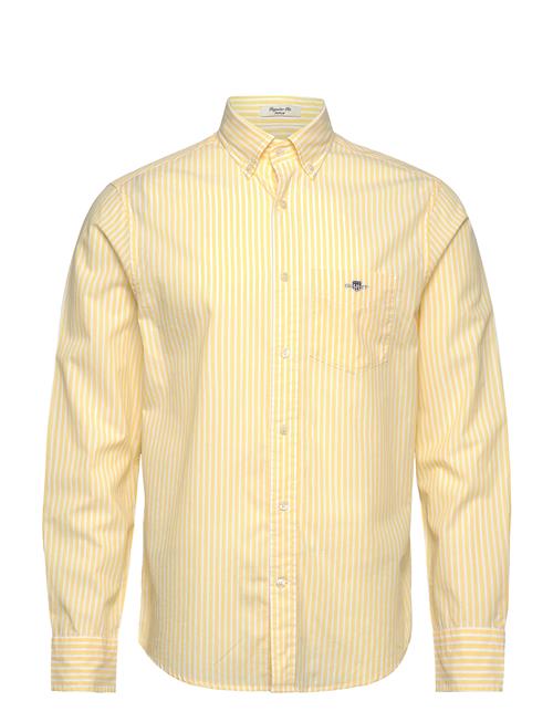 Reg Classic Poplin Stripe Shirt GANT Yellow