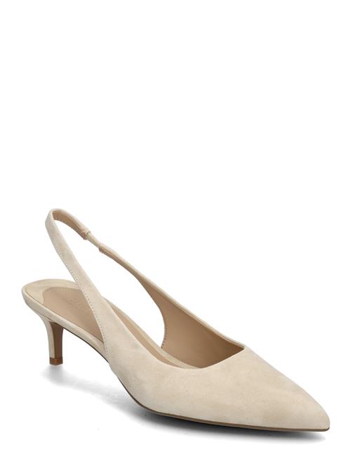 Lolah Ii Suede Slingback Pump Lauren Ralph Lauren Cream