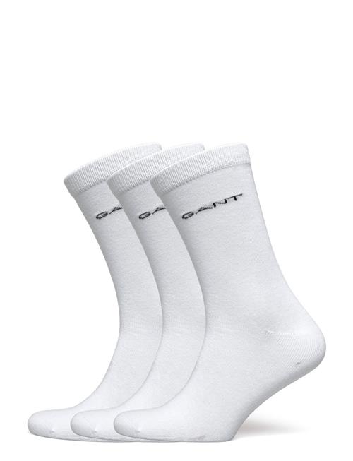 Se Soft Cotton Socks 3-Pack GANT White ved Booztlet