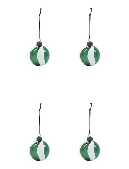 Julepynt, Hdtwister, Grøn;Hvid House Doctor Green