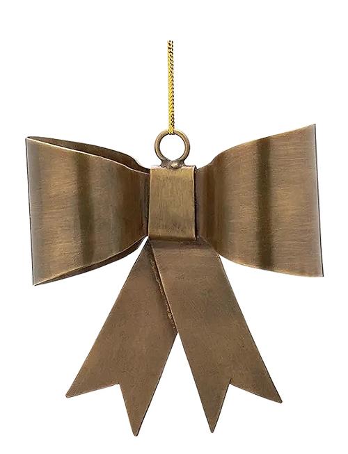 Small Radiant Ribbon Ornament Anna + Nina Brown