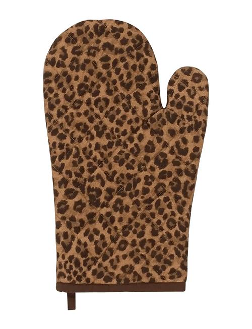 Leopard Oven Mitt Anna + Nina Brown