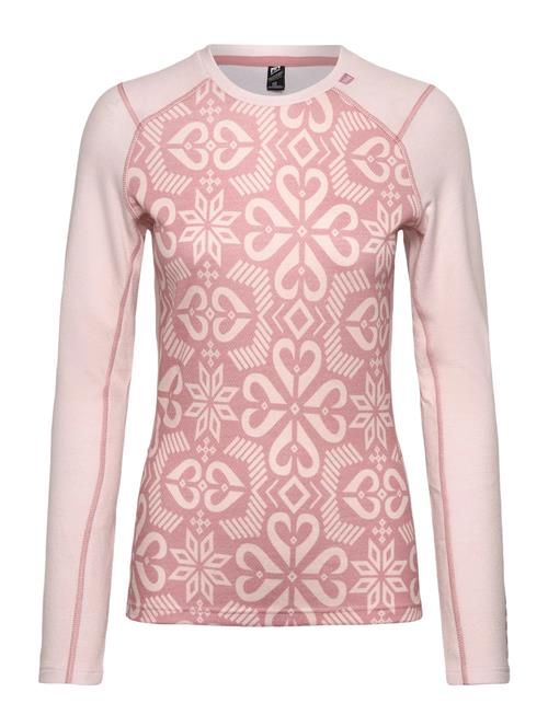 W Lifa Merino Midw Gra Crew Helly Hansen Pink