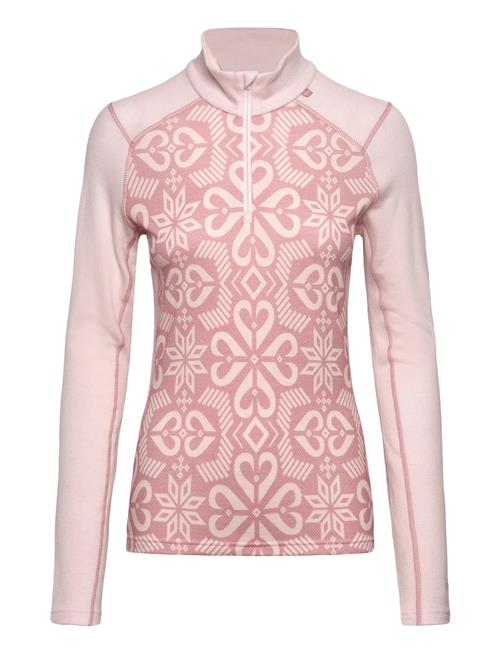 W Lifa Merino Midw Gra 1/2 Zip Helly Hansen Pink
