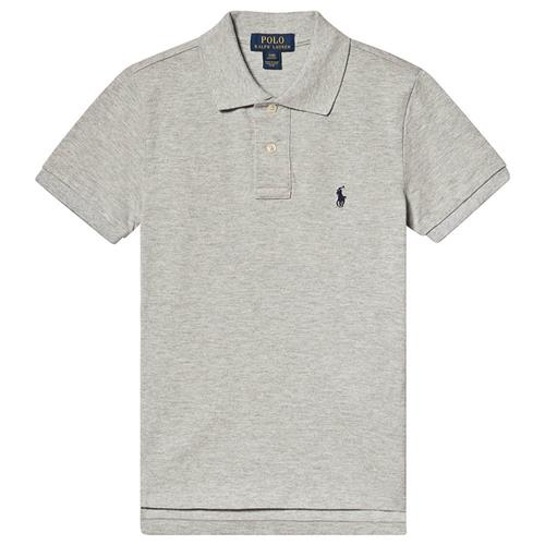 Ralph Lauren Logo Poloshirt Gråmeleret M (10 Years)  Grå  10 år  mand