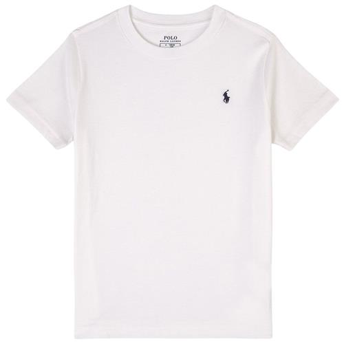 Ralph Lauren Crewneck Tee I Bomuldsjersey White 4 Years  Hvid  4 år  mand