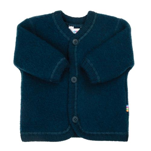 Joha Cardigan I Blød Uld Dark Turquoise  Dark Turquoise-70 cm  Blå  70 cm  unisex