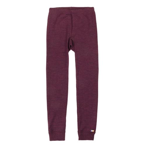Joha Leggings I Uld Plum  Plum-90 cm  Lilla  90 cm  unisex