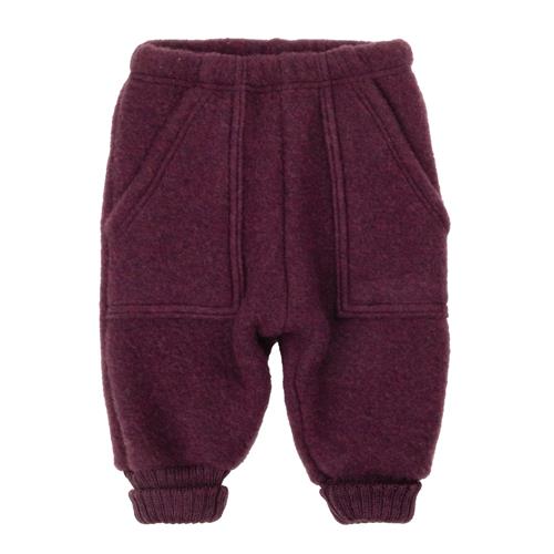 Joha Baggy Bukser I Blød Uld Plum  Plum-90 cm  Lilla  90 cm  unisex