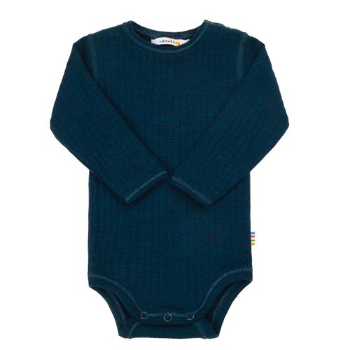 Joha Uldkrop Med Lange Ærmer Dark Turquoise  Dark Turquoise-90 cm  Blå  90 cm  unisex