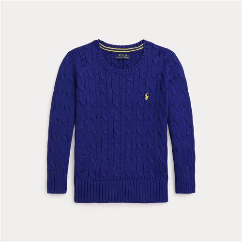 Ralph Lauren Kabelstrikket Sweater Classic Azure  Classic Azure 88-93cm  Blå  88-93 cm  mand