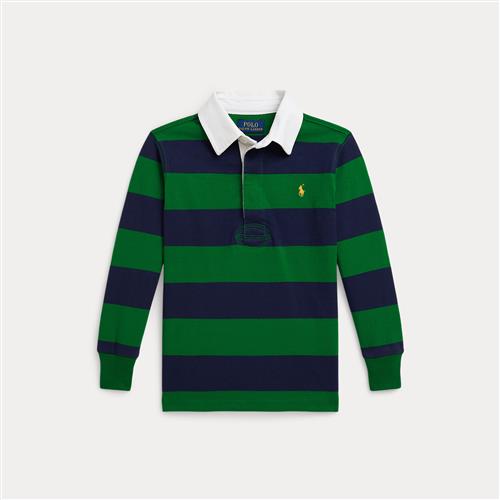 Ralph Lauren The Iconic Rugby-trøje Athletic Green Refined Navy  Athletic Green Refined Navy 109-116cm  Grøn  109-116 cm  mand