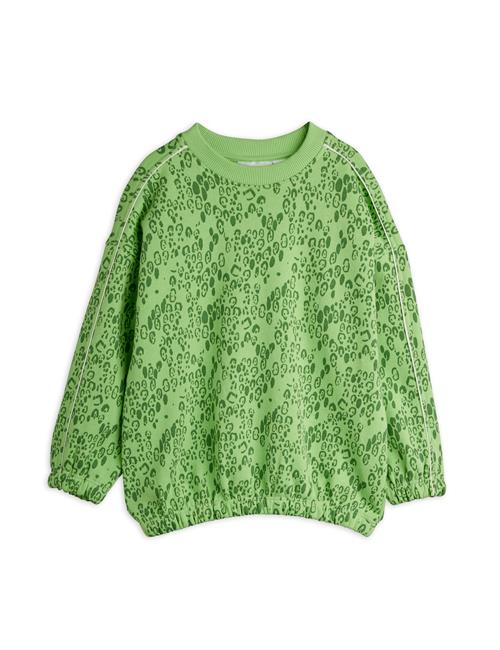 Mini Rodini Mini Leopard Sweatshirt Green  Green 80/86 cm  Grøn  80/86 cm  mand